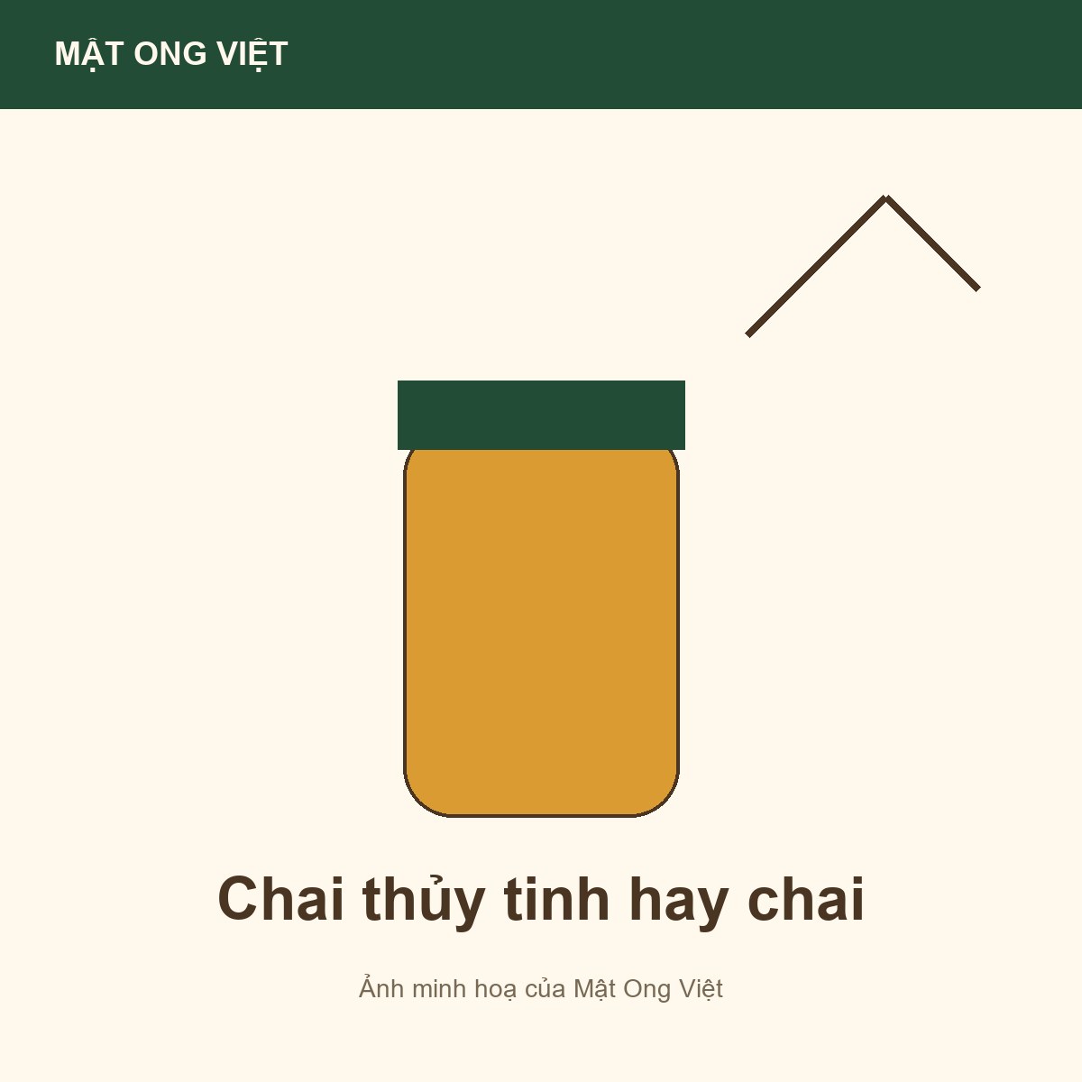 Chai thủy tinh hay chai nhựa đựng mật ong: nên chọn loại nào? — ảnh bìa minh hoạ do Mật Ong Việt dựng, đúng chủ đề bài viết
