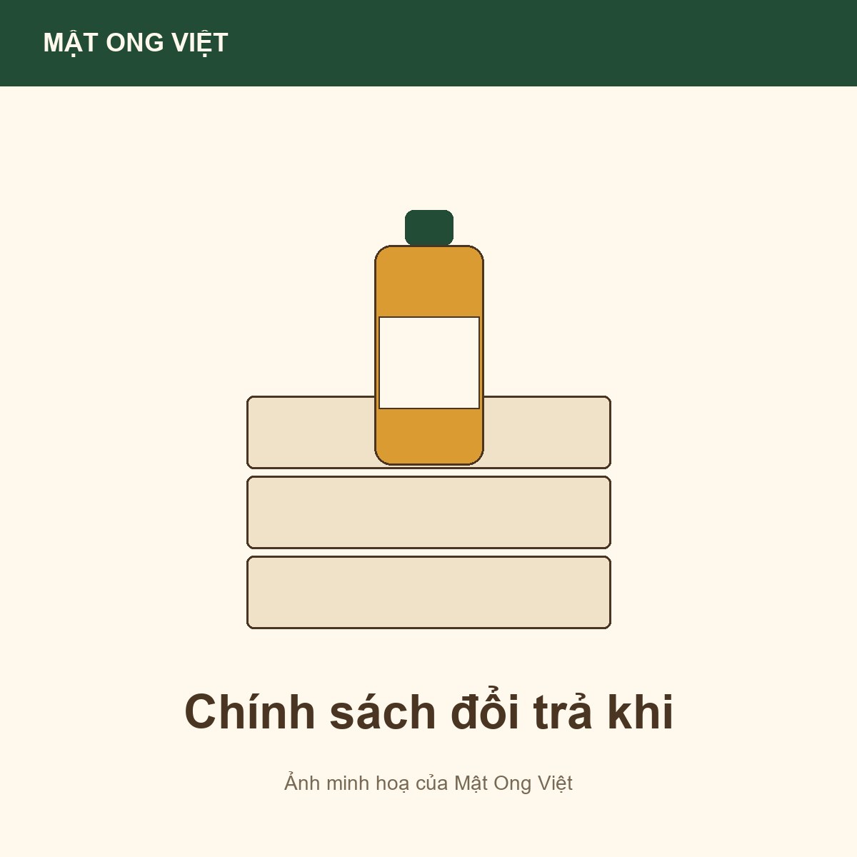 Chính sách đổi trả khi mua sỉ mật ong: nên thoả thuận gì trước? — ảnh bìa minh hoạ do Mật Ong Việt dựng, đúng chủ đề bài viết