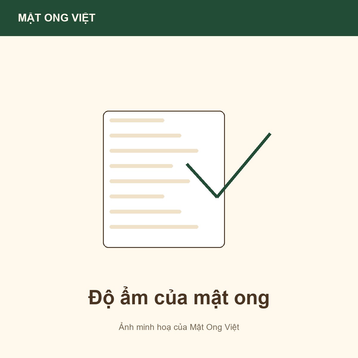 Độ ẩm của mật ong: vì sao quyết định chất lượng? — ảnh bìa minh hoạ do Mật Ong Việt dựng, đúng chủ đề bài viết
