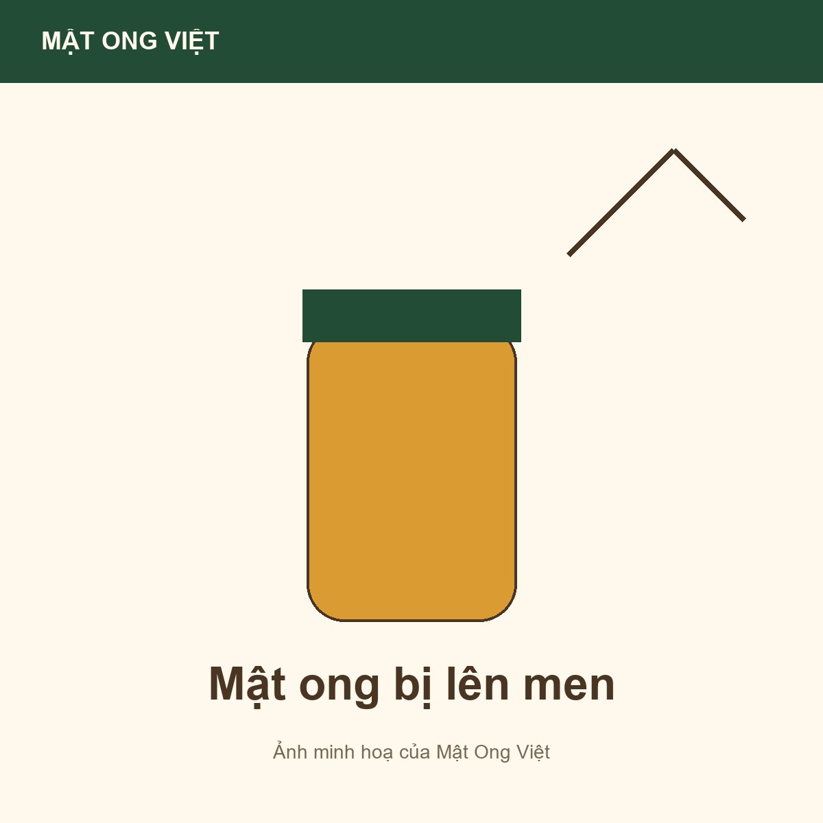 Mật ong bị lên men: dấu hiệu, nguyên nhân và cách phòng — ảnh bìa minh hoạ do Mật Ong Việt dựng, đúng chủ đề bài viết