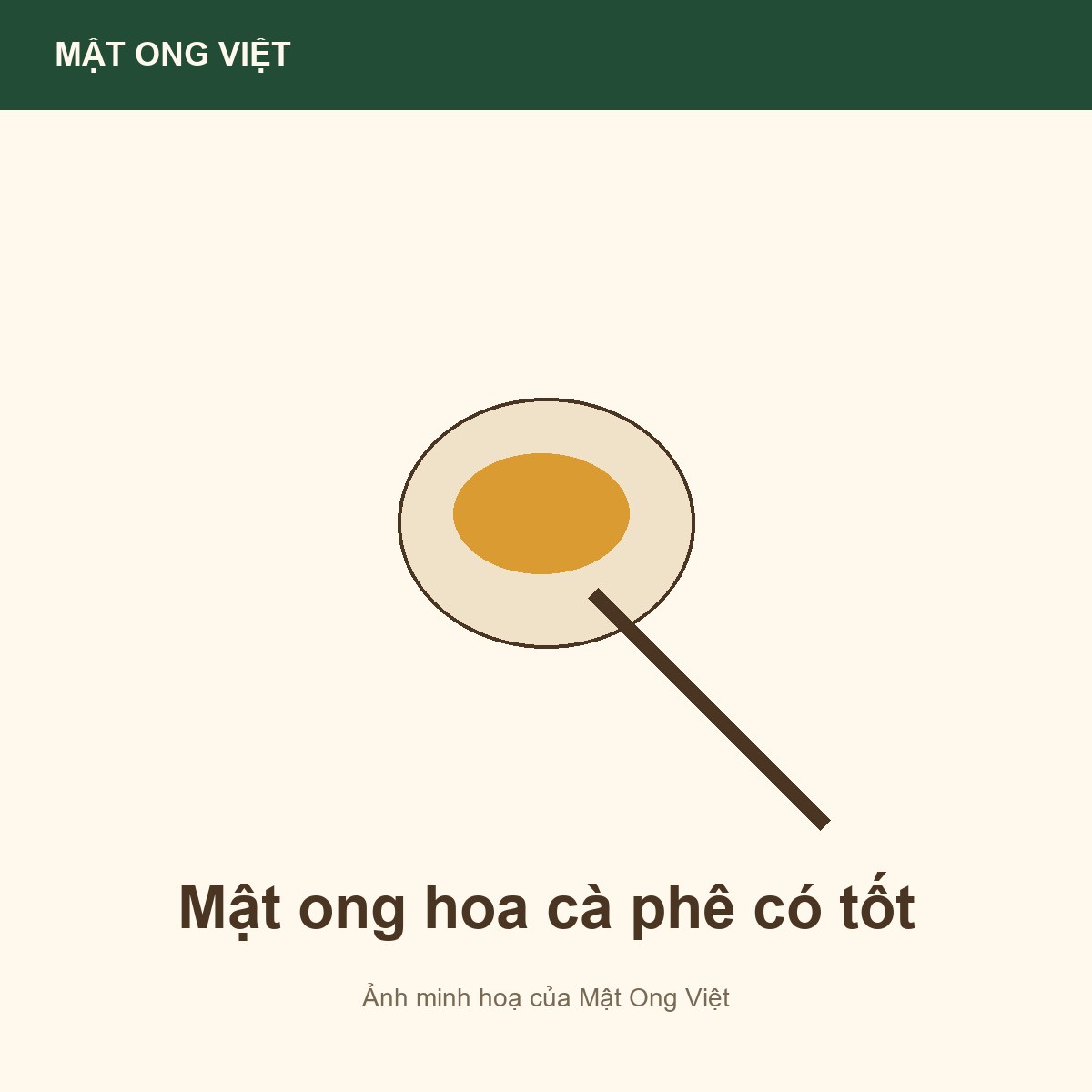 Mật ong hoa cà phê có tốt không? Đọc đúng thông tin — ảnh bìa minh hoạ do Mật Ong Việt dựng, đúng chủ đề bài viết