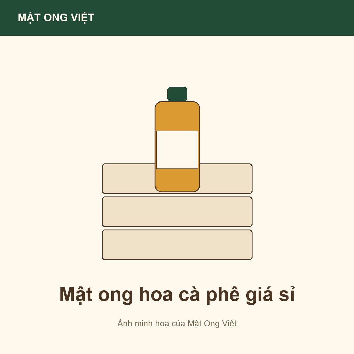 Mật ong hoa cà phê giá sỉ: vì sao giá thay đổi theo lô? — ảnh bìa minh hoạ do Mật Ong Việt dựng, đúng chủ đề bài viết
