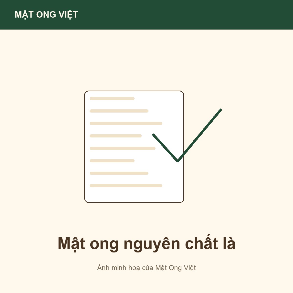 Mật ong nguyên chất là gì? Tiêu chuẩn và giới hạn — ảnh bìa minh hoạ do Mật Ong Việt dựng, đúng chủ đề bài viết