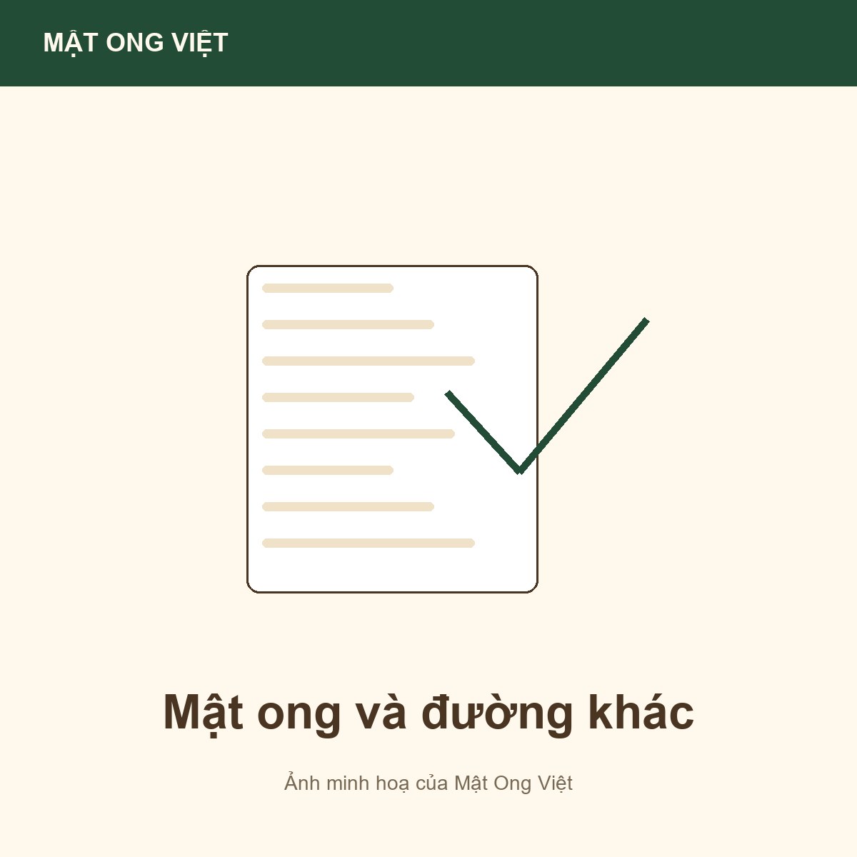 Mật ong và đường khác nhau thế nào? — ảnh bìa minh hoạ do Mật Ong Việt dựng, đúng chủ đề bài viết
