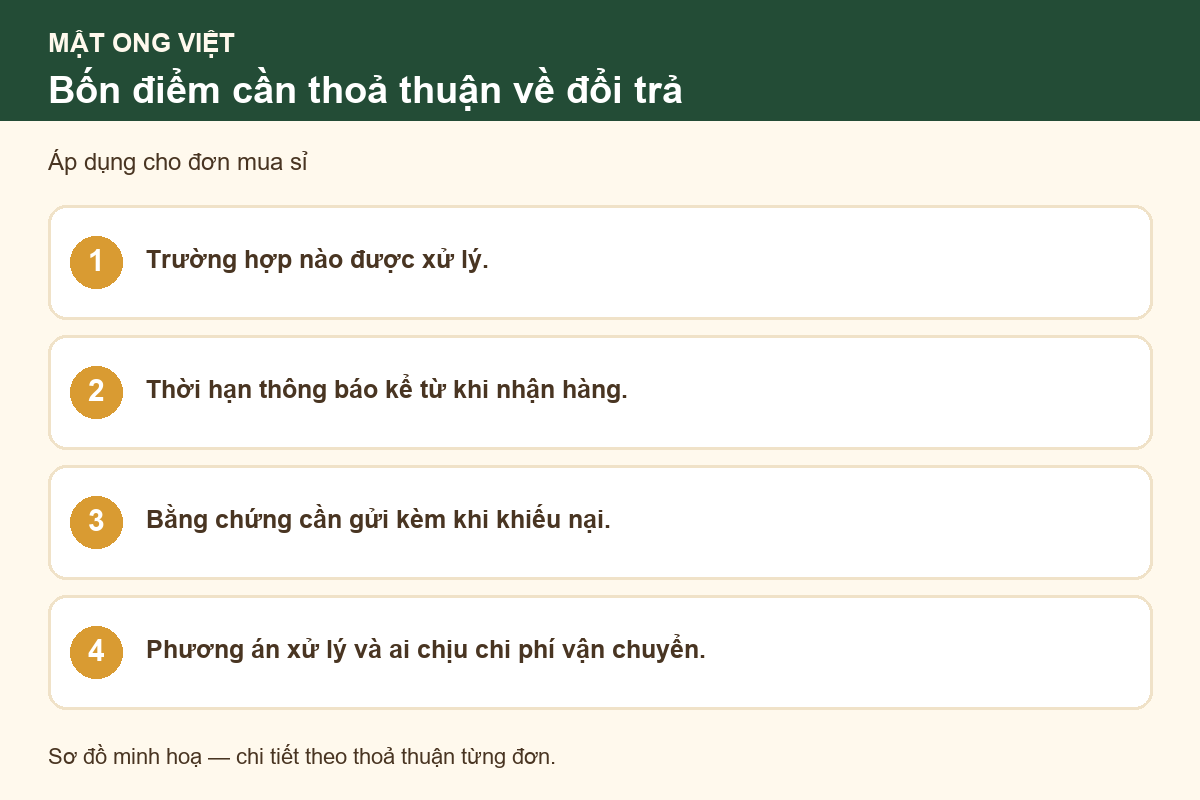 Sơ đồ các điểm cần thoả thuận trong hợp đồng cung cấp