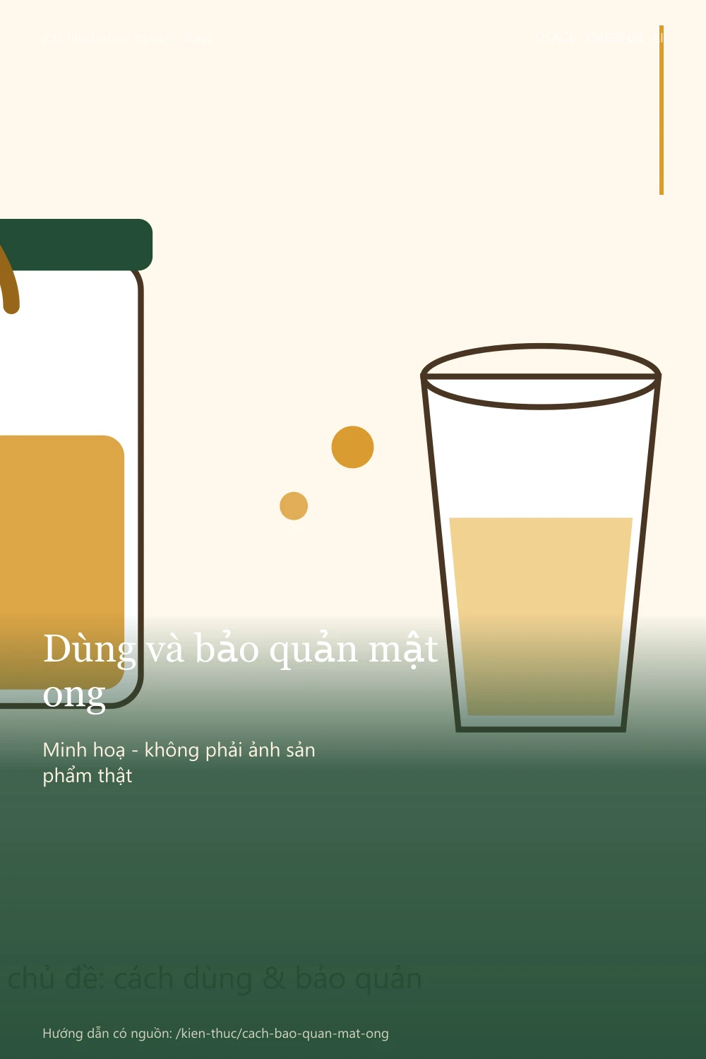 illustration-honey-usage - pinterest-2x3