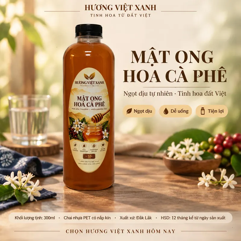 Mật Ong Hoa Cà Phê Nguyên Chất Đắk Lắk 700g - Đặc Sánh, Dùng Pha Nước Đắp Mặt - ảnh thật số 2 từ gian hàng chủ shop