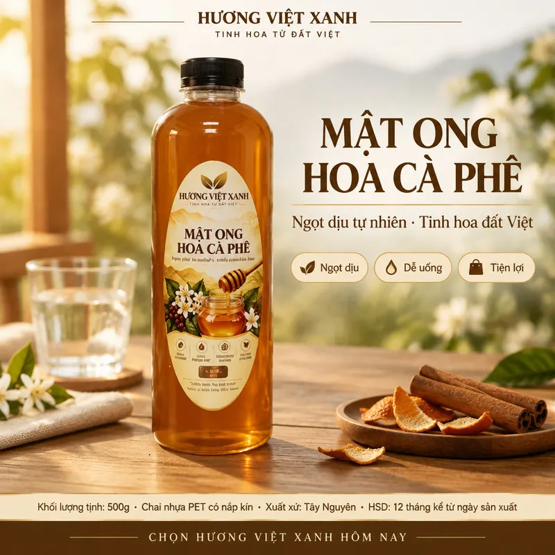 Mật Ong Hoa Cà Phê Nguyên Chất Tây Nguyên 0.5 Lít - Nguyên Chất 100%, Không Đường - ảnh thật số 2 từ gian hàng chủ shop